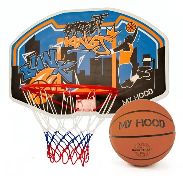 My Hood Basketballkorb auf Platte mit Ball