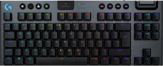 Logitech G915 X LIGHTSPEED TKL - Linear - 80 % (TKL) - Gaming-Tastatur - Ohne Numpad - Nordisch - Schwarz