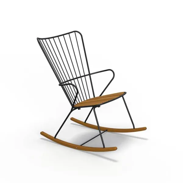 HOUE - PAON Schaukelstuhl - Schwarz