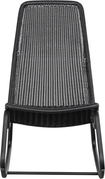Tom, Outdoor-Schaukelstuhl, schwarz
